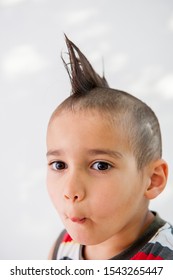 Boy With Crazy Hair Cut