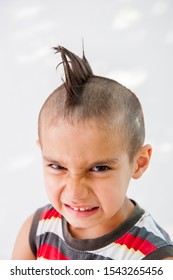 Boy With Crazy Hair Cut