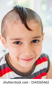 Boy With Crazy Hair Cut