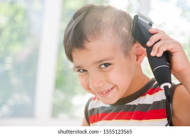 Boy With Crazy Hair Cut