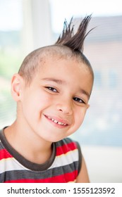 Boy With Crazy Hair Cut