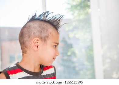 Boy With Crazy Hair Cut