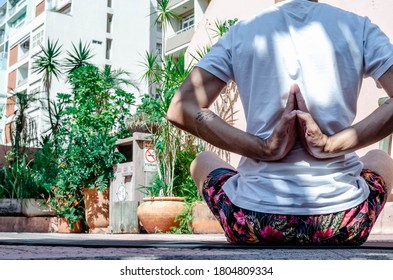 Boy Doing Yoga At The Mário Quintana Culture House