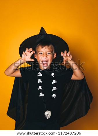 Poster: boy is dressed as