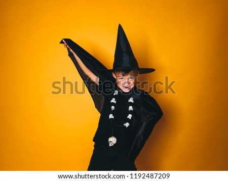 Poster: boy is dressed as