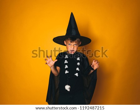 Poster: boy is dressed as