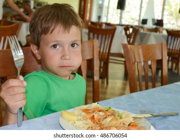 boy eats