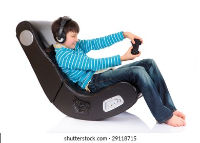 Boy In Ergonomic Chair