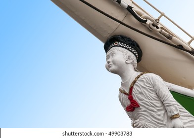 Boy Figurehead On Sailing Ship