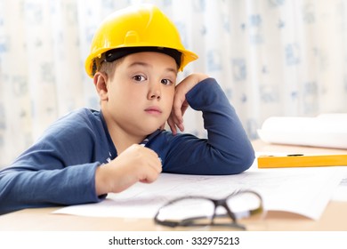 A boy future engineer