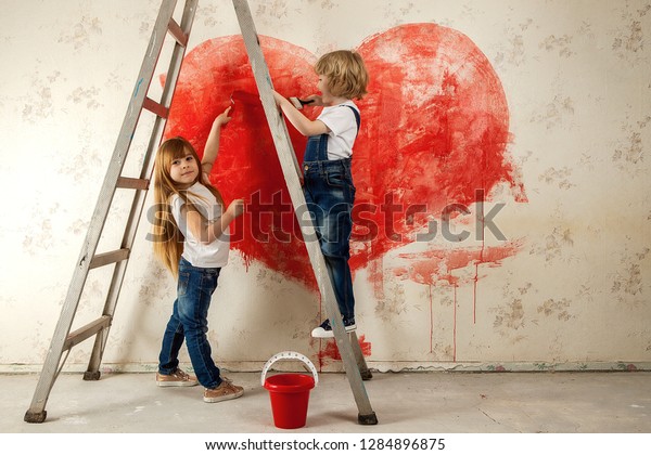 Boy Girl Jeans White Tshirt Look Stock Photo Edit Now