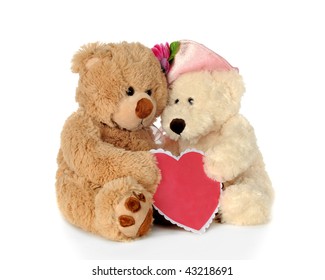 Boy Girl Teddy Bear Cuddling While Stock Photo 43218691 | Shutterstock