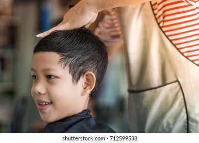 Boy Have His Hair Cut Stock Photo 712599538 | Shutterstock