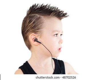 Boy with headphones