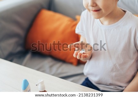Similar – Image, Stock Photo Three boys take a run for the jump into the sea