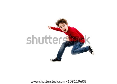 Similar – Image, Stock Photo Let me. Boy (child)