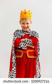 Boy In A King Costume