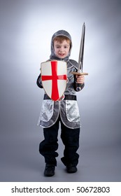 Boy In Knight Costume