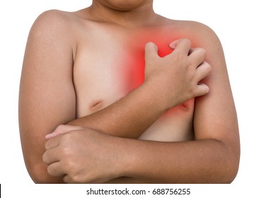 Boy With Left Chest Pain Or Sore Heart