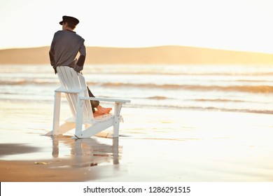 1000 Adirondack Chairs On Beach Stock Images Photos Vectors