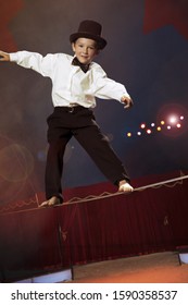 Boy Magician On Tight Rope