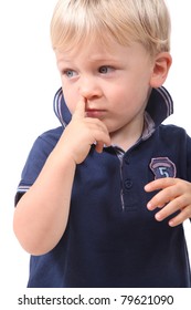 Boy Picking His Nose