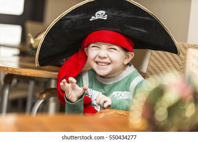 Boy In A Pirate Costume