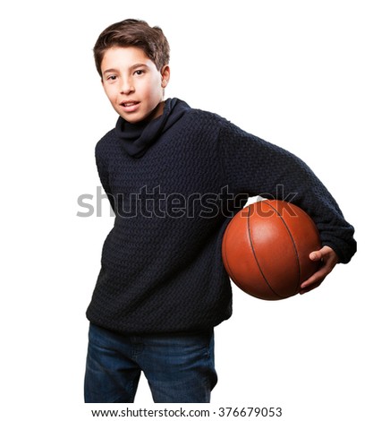 boy playing basket