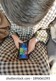 Boy Playing Ludo Online, Ludo King Game, Shoot Date:17:01:2021,India-kashmir. 