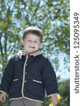 Boy Playing Outside
