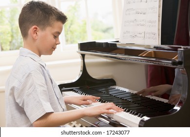 Boy Playing Piano