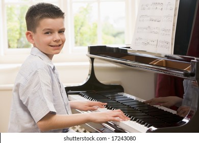 Boy Playing Piano