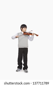 Boy Playing The Violin