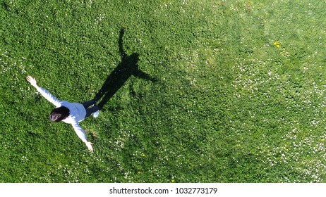 Boy Portrait Aerial Top View Stock Photo 1032773179 | Shutterstock