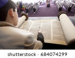 Boy reading from the Torah