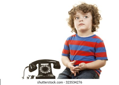 Boy With Rotary Phone