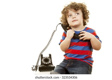 Boy With Rotary Phone