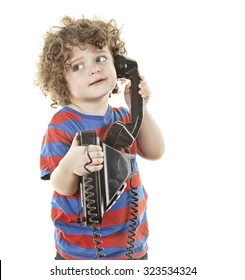 Boy With Rotary Phone