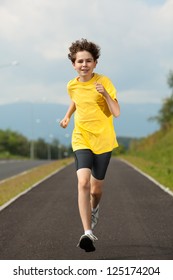 Boy Running, Jumping