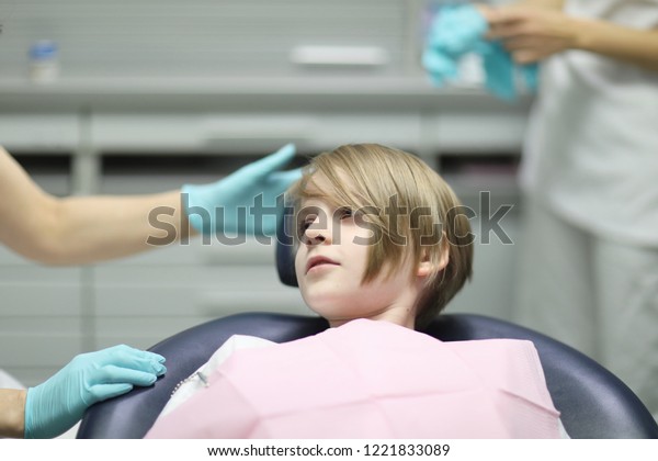 Boy School Age Stylish Haircut Dental Stock Photo Edit Now