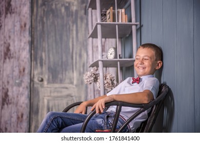 Boy Schoolboy Laughs For 8-10 Years