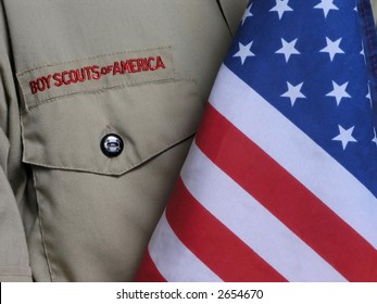 Boy Scout Uniform & US Flag