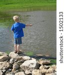 Boy  with a stick