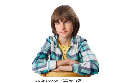 Boy Strabismus On White Background Stock Photo 1239644269 | Shutterstock