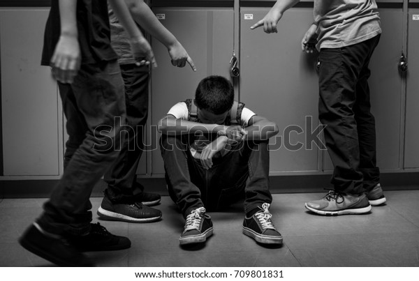 Boy Student Getting Bullied School Stock Photo (Edit Now) 709801831