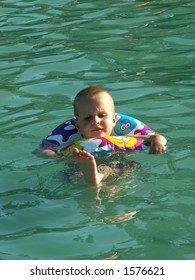 Boy Is Swiming