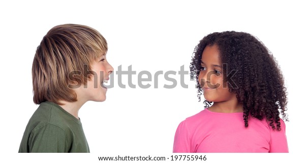 Boy Talking His Friend Beautiful African Stock Photo 197755946 ...