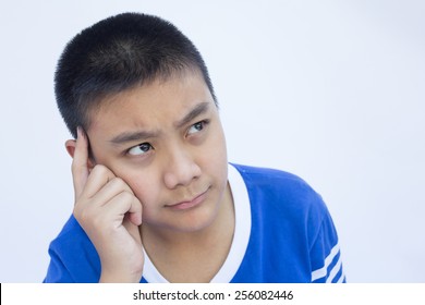 Boy with thinking