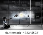 Boy using modern technologies