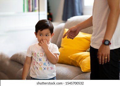 The Boy Was Warned By Parent Of Stubbornness, In The Living Room